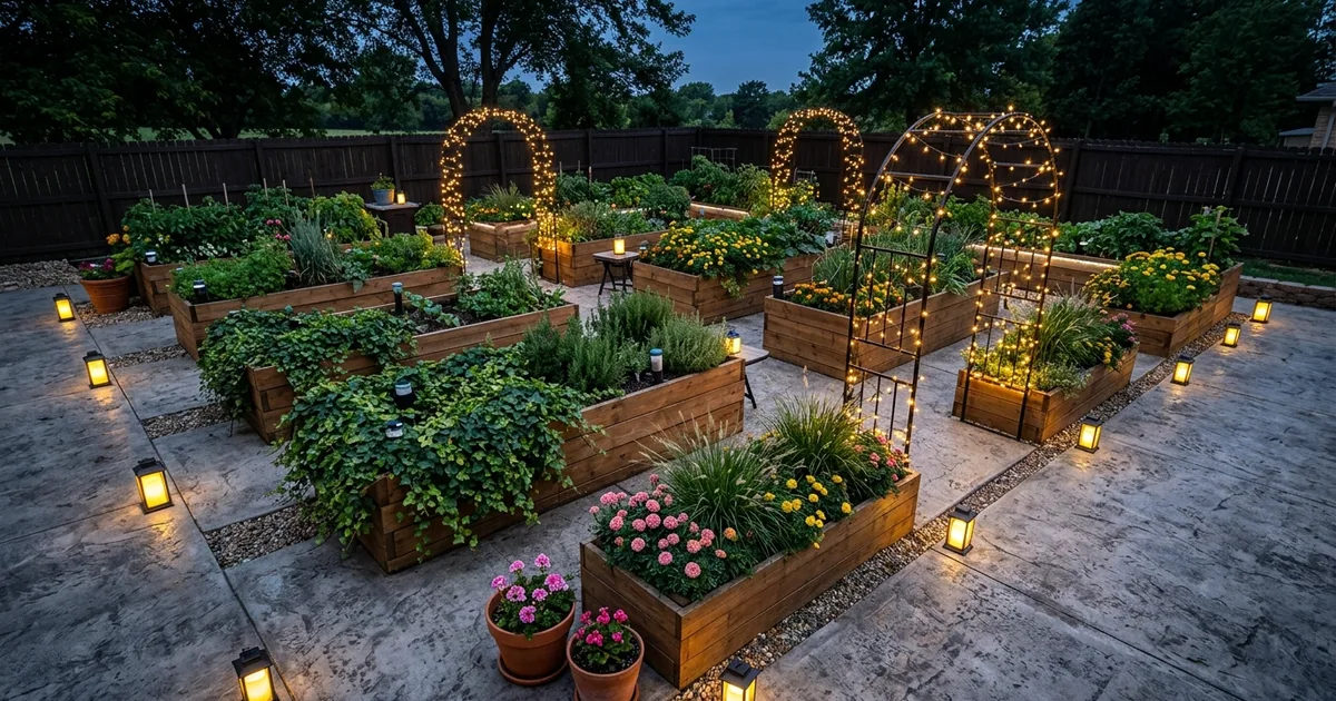 19 Smart Raised Bed Gardens on Patios and Concrete