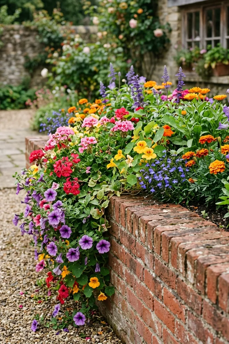 Brick Raised Bed for a Classic Look