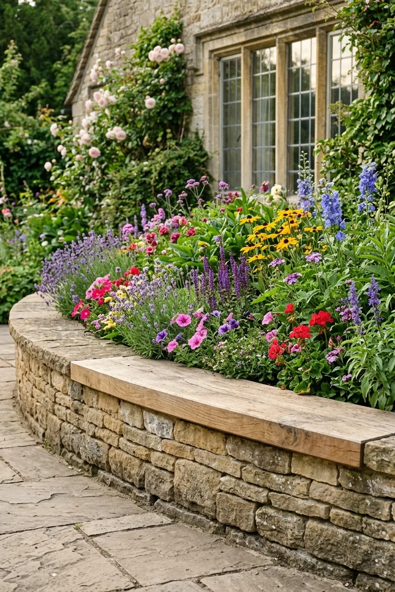 Raised Bed with a Seat Edge