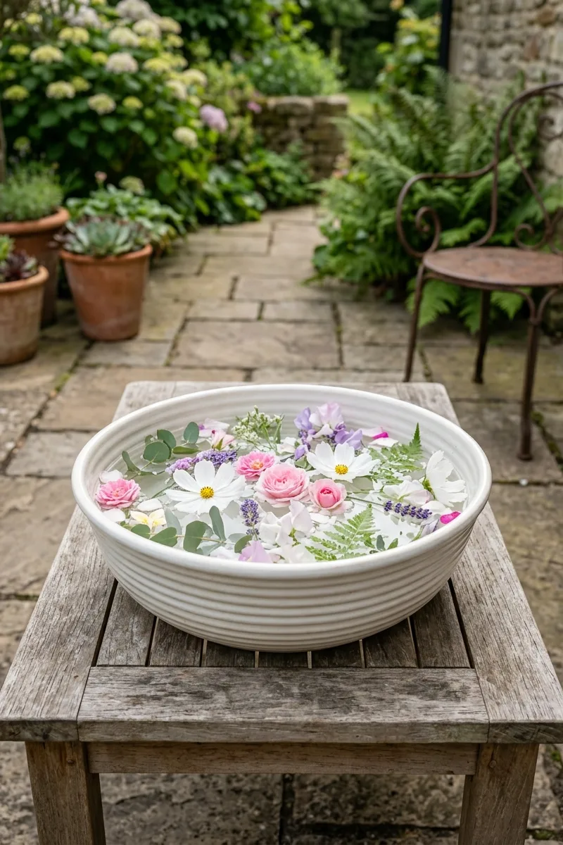 Ribbed Bowl as a Centerpiece