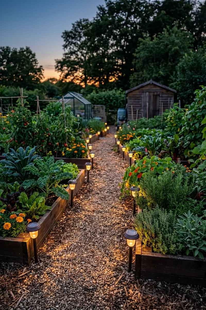 Solar-Powered Path Lights