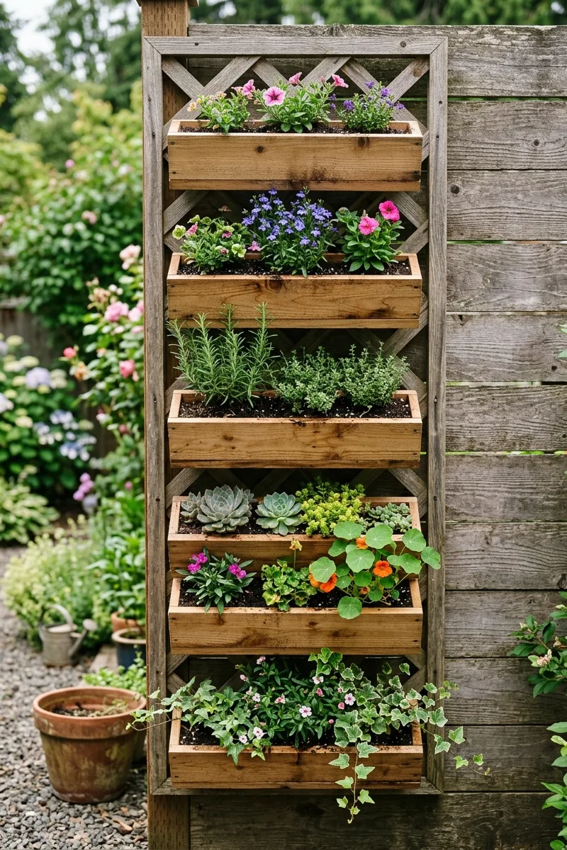 Stacked Planter Boxes