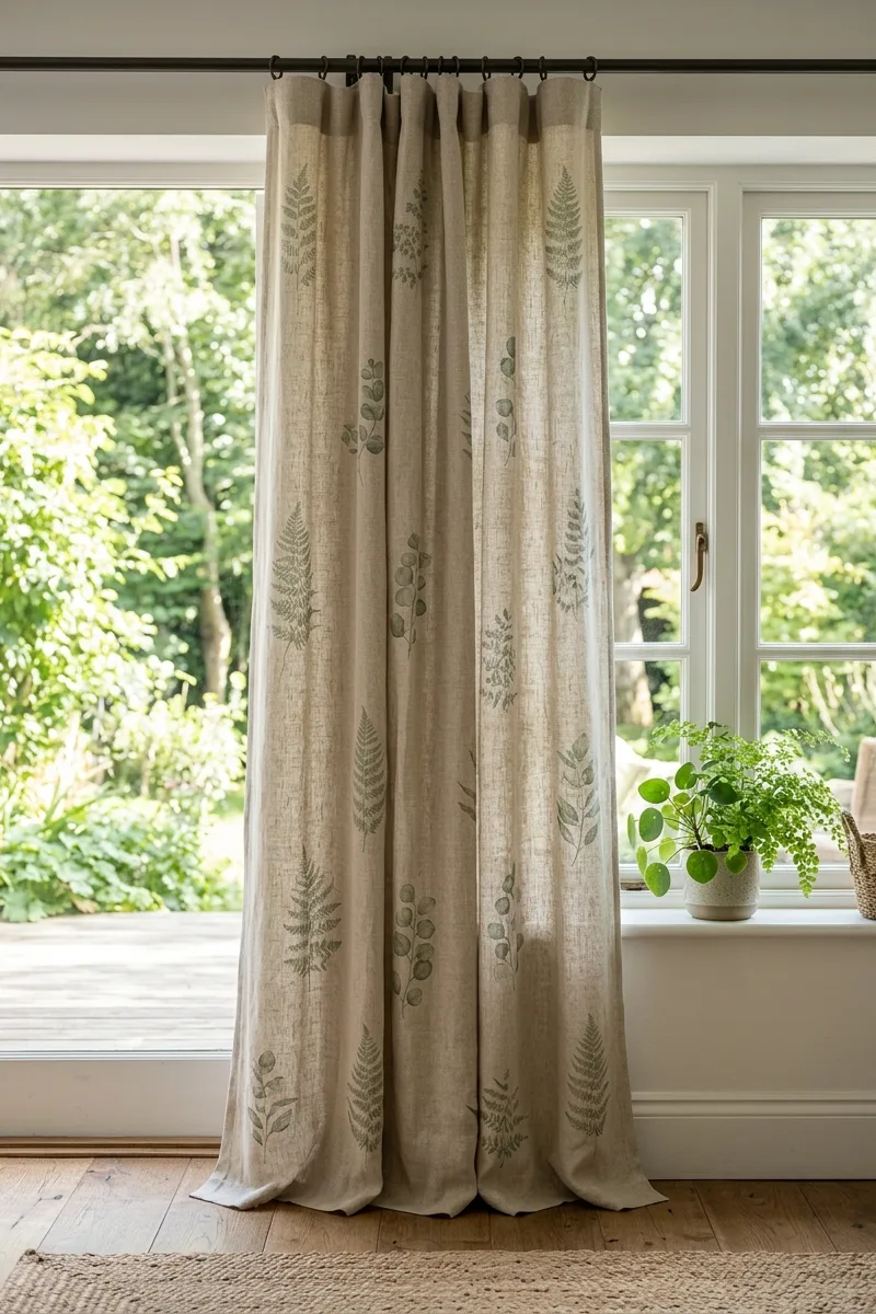 Botanical Print Curtains