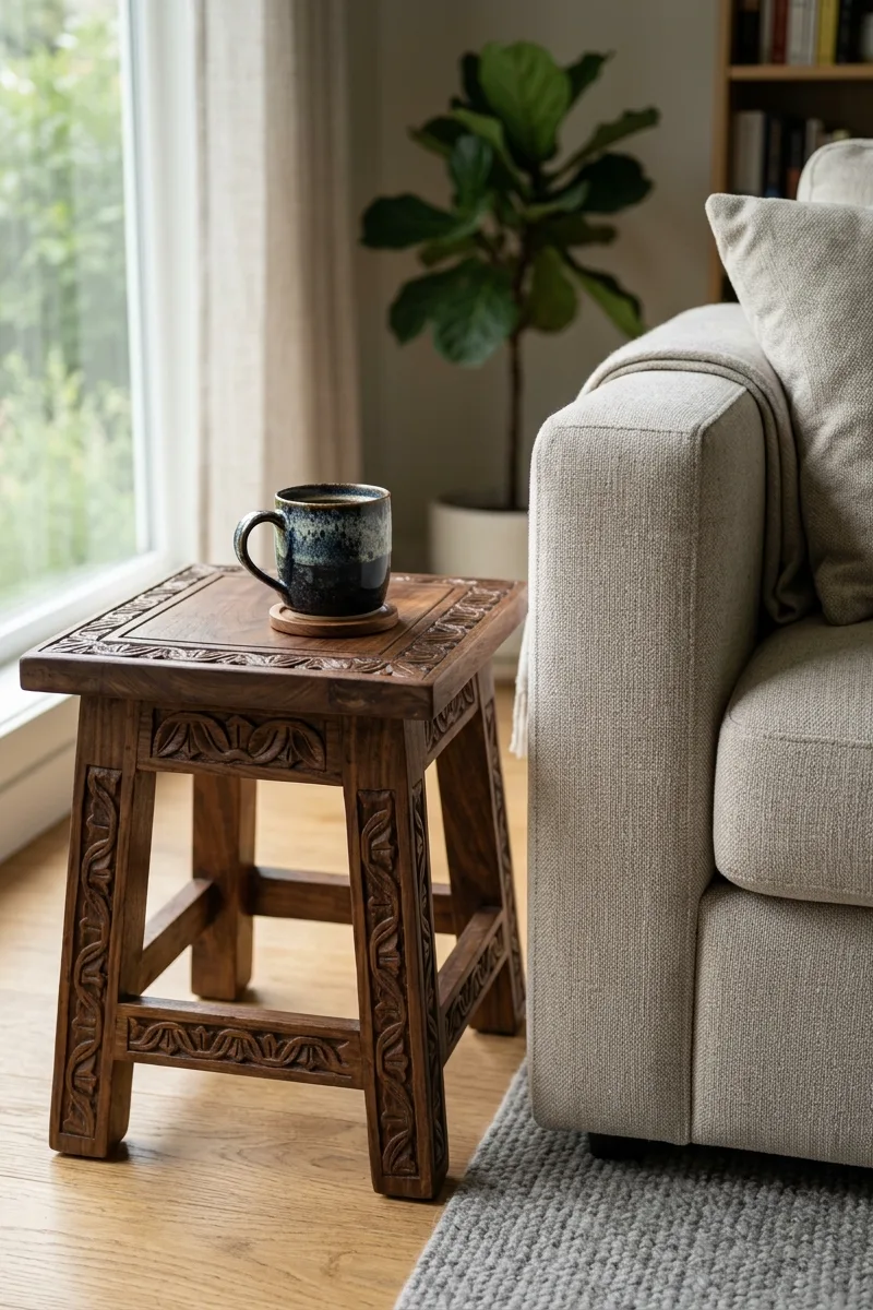 Carved Wood Stools