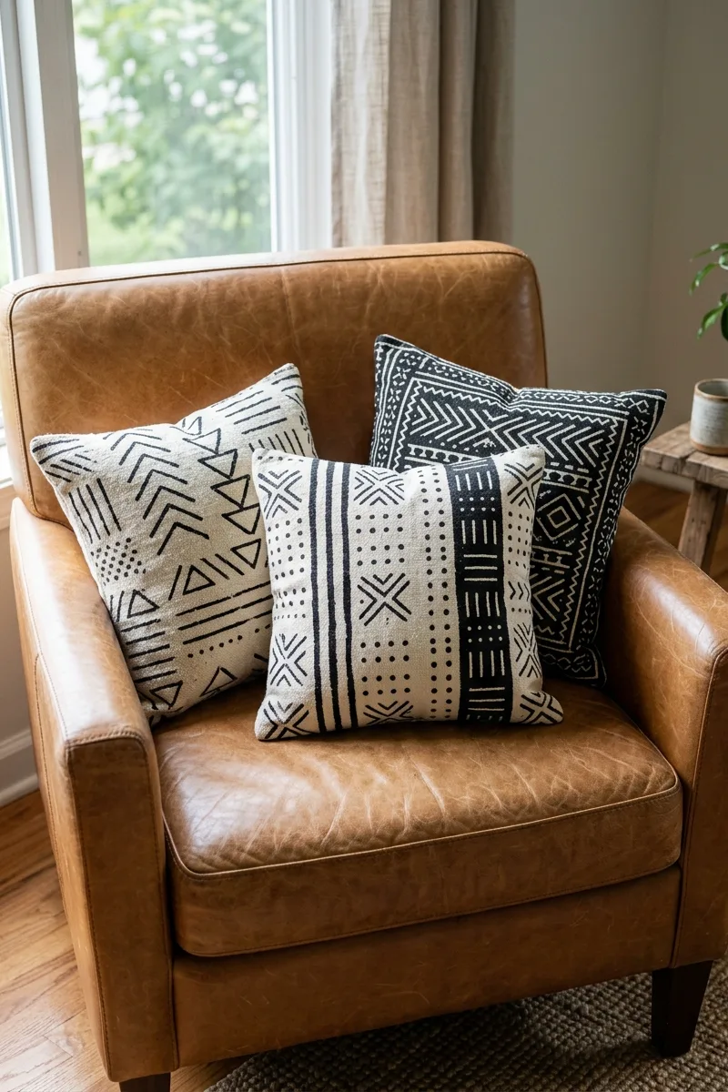 Mudcloth Throw Pillows