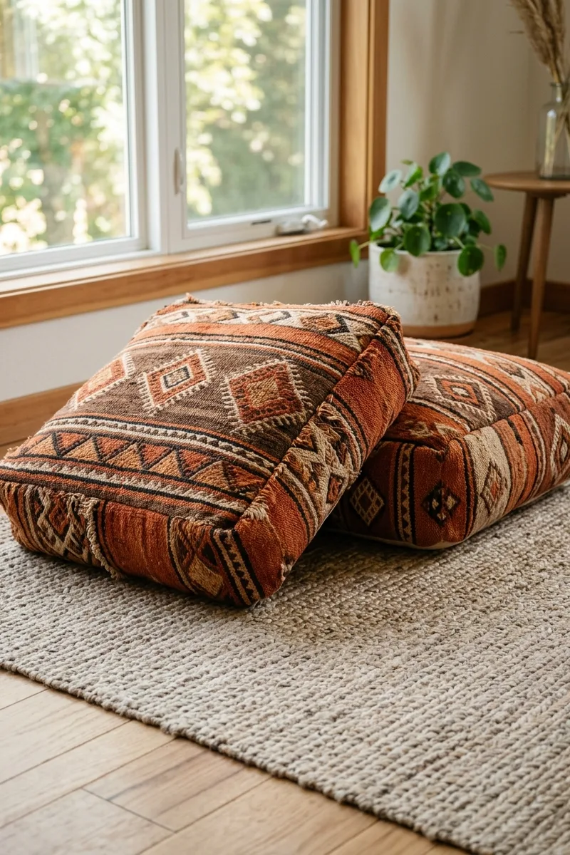 Patterned Floor Cushions
