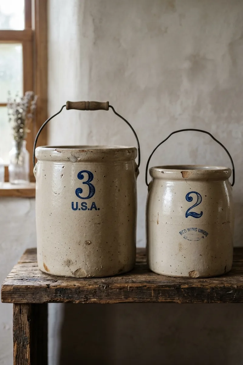 Vintage Stoneware Crocks