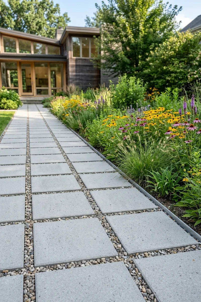 Permeable Pavers Path