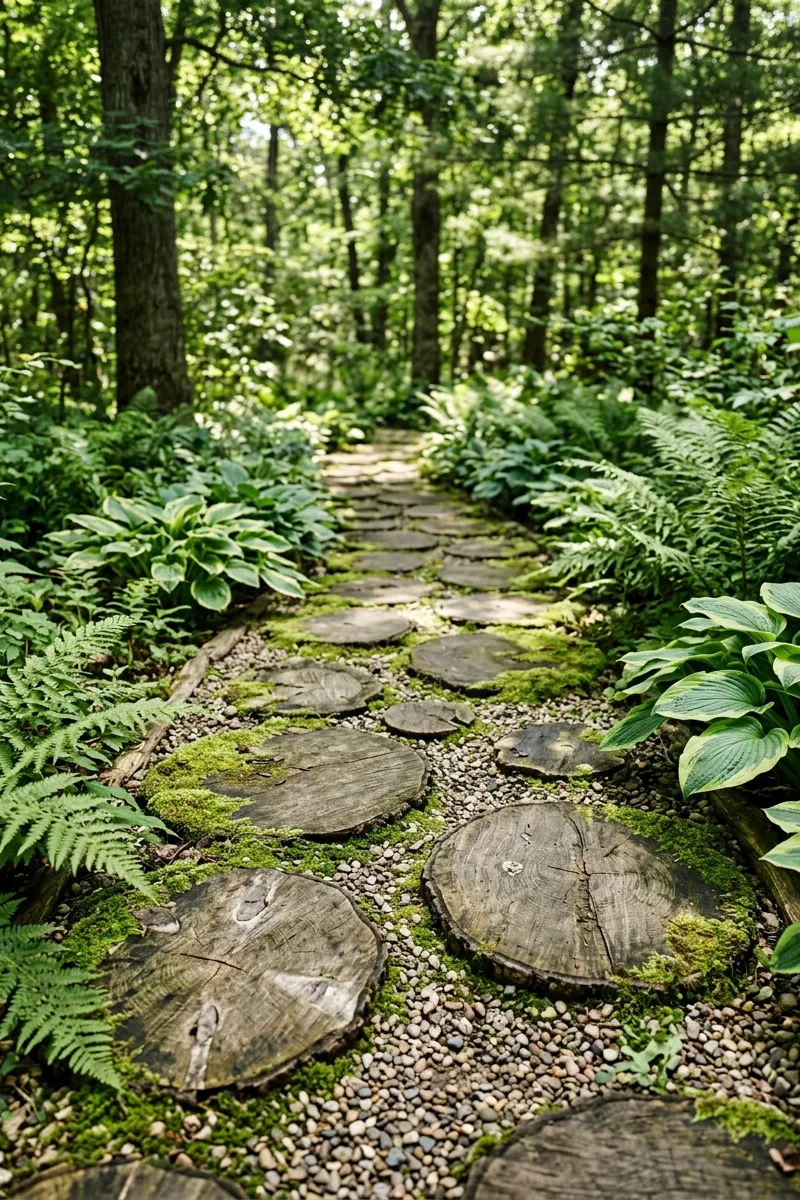 Wood Slice Walkway