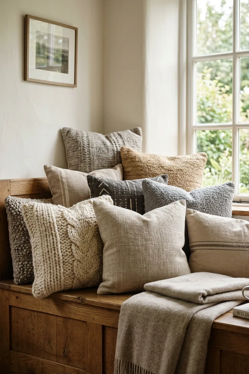 Layered Throw Pillows