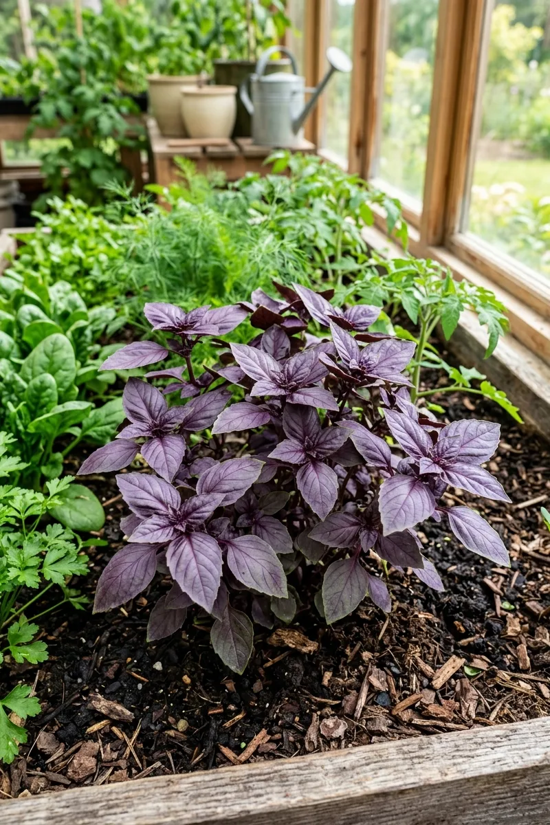 Purple Basil Accent