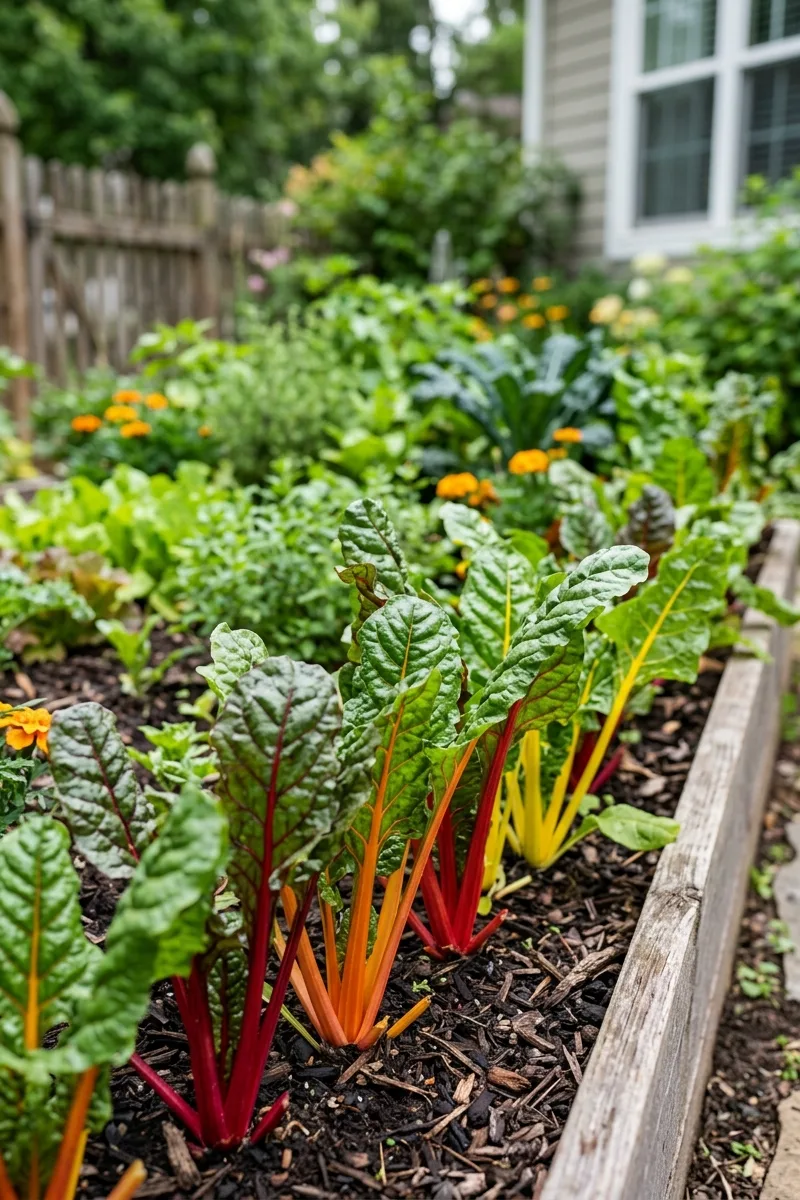 Rainbow Chard Border