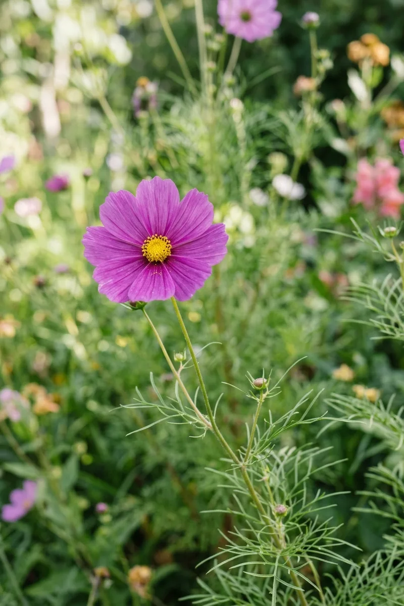 Purple Cosmos Flowers