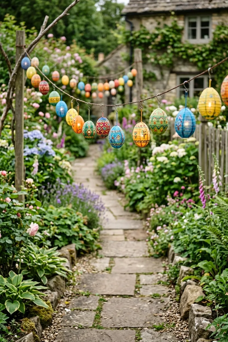 String of Colorful Lanterns