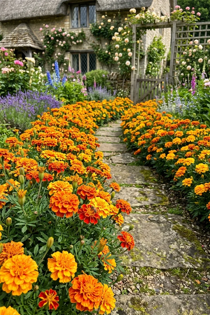 Vibrant Orange Marigolds
