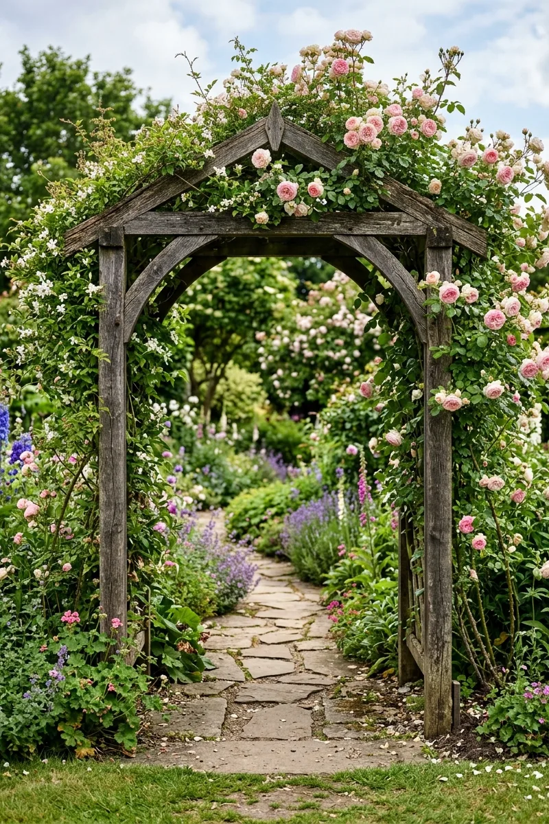 Wooden Garden Archways