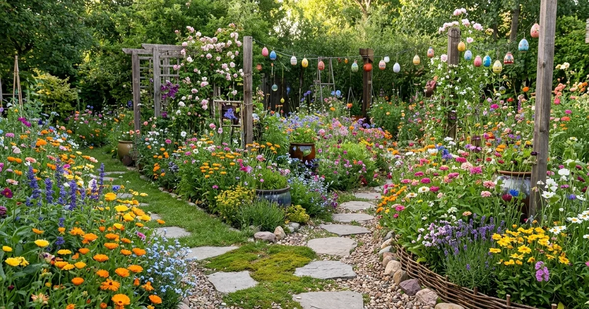 14 Enchanting Cottage Garden Path and Flower Ideas