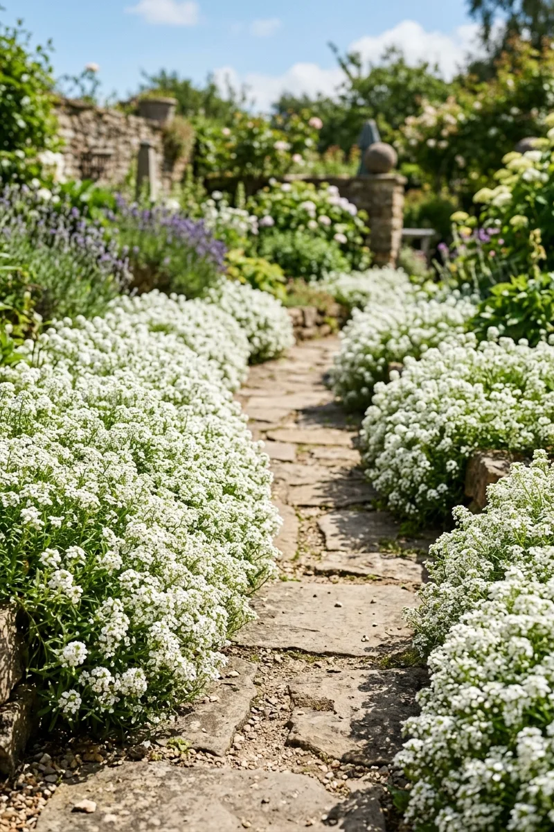 Edging with Alyssum