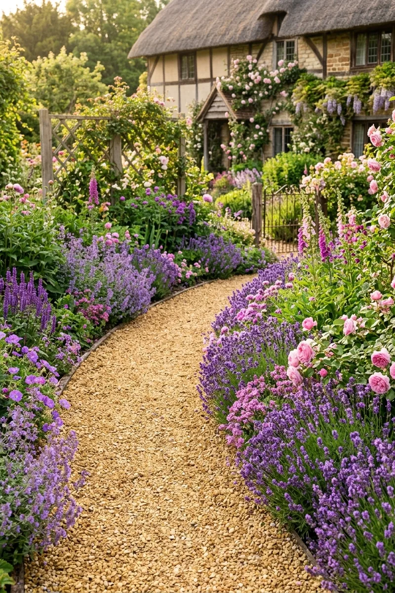 Gravel and Flower Border