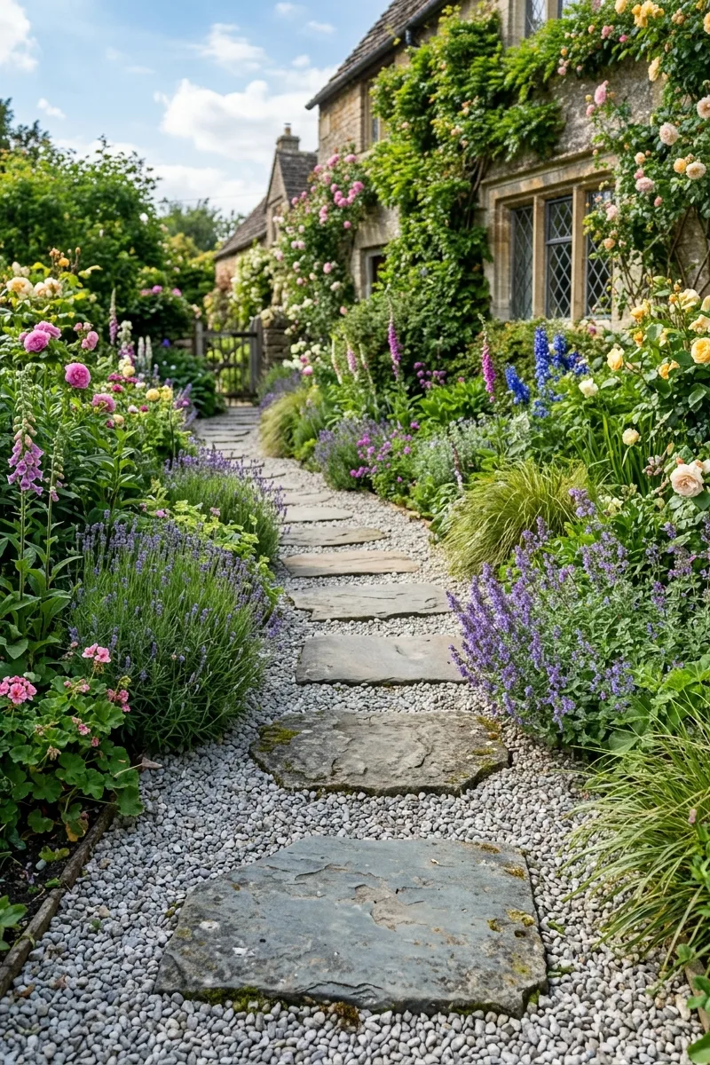 Gravel and Stepping Stone Path