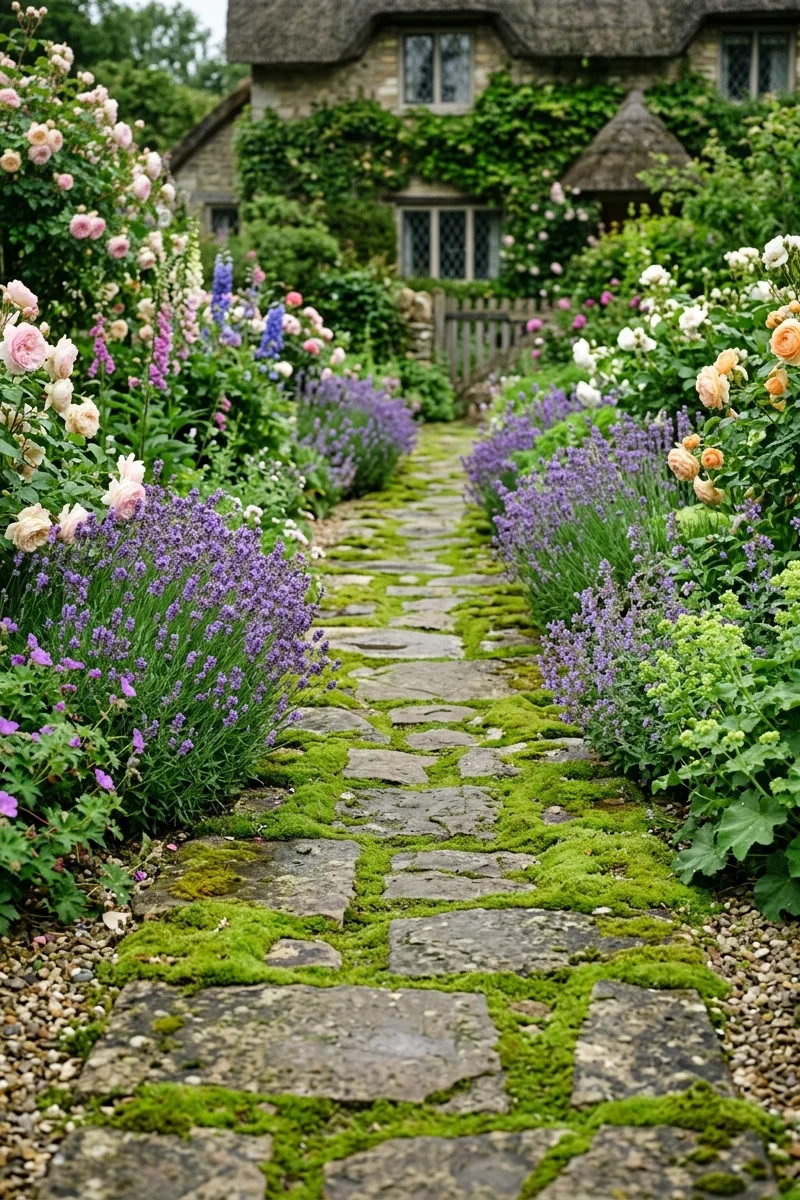Mossy Flagstone Walkway