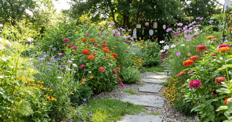14 Gorgeous Cottage Garden Paths with Vibrant Flowers