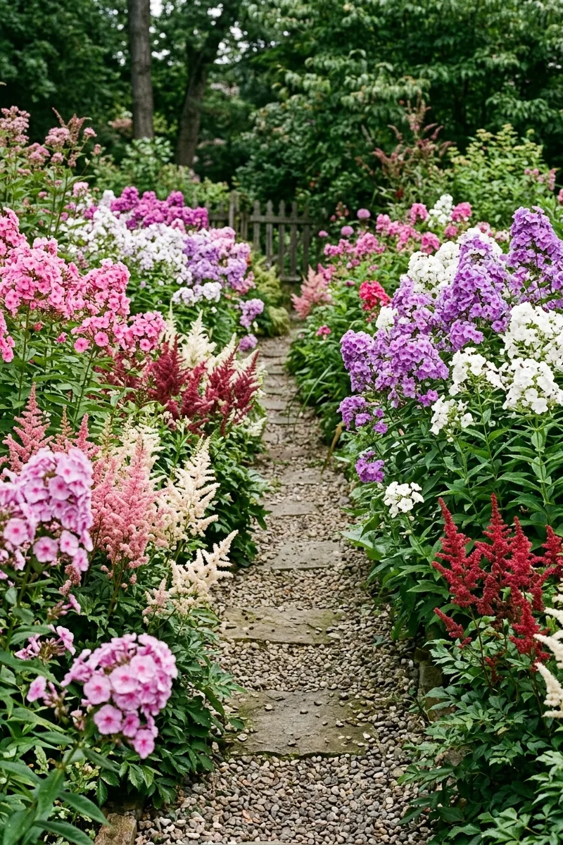 Path with Mixed Tall Perennials