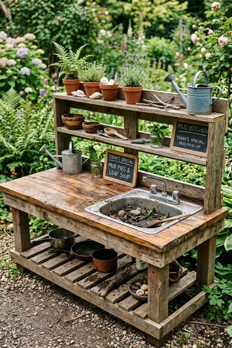 Reclaimed Wood Counter