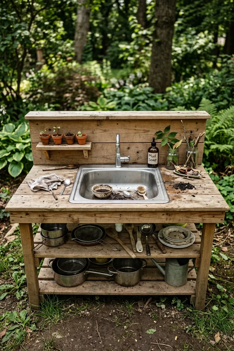 Stainless Steel Sink Mud Kitchen