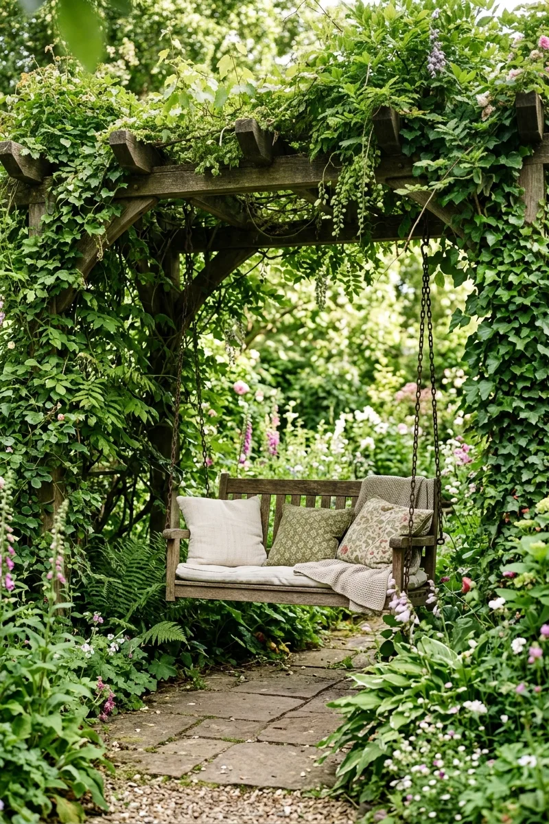 Vine-Draped Pergola