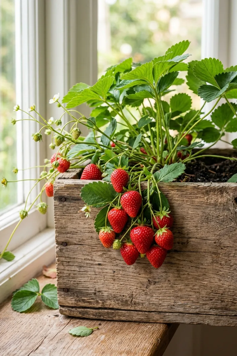 Overhanging Strawberries