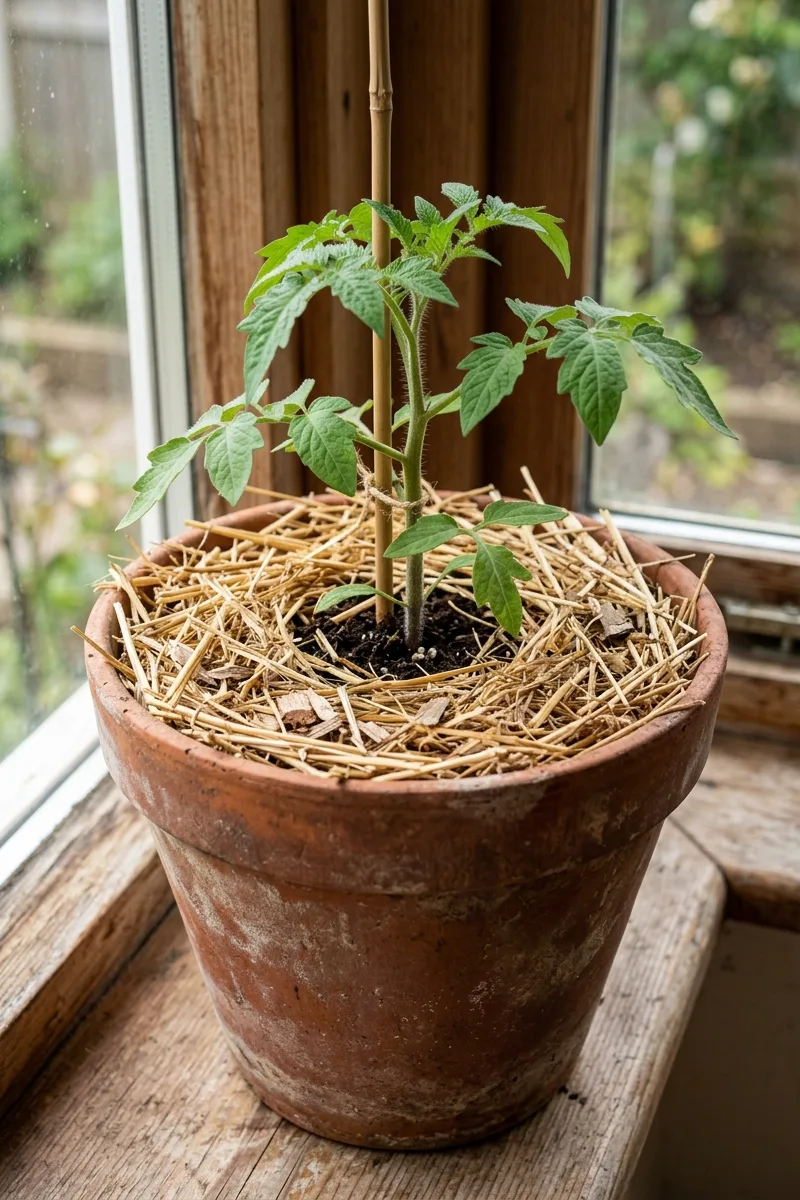 Mulching the Pot Surface