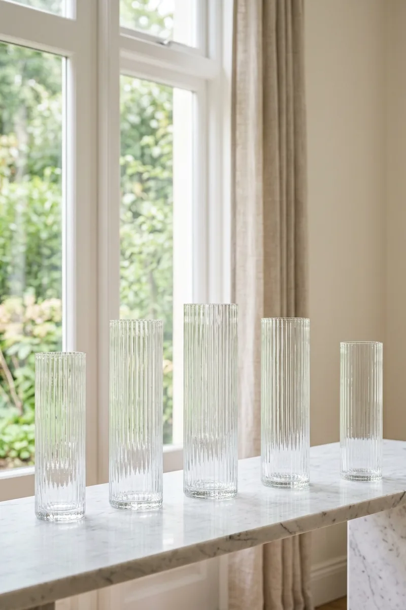 Fluted Glass Accents