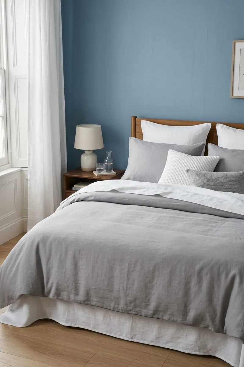 Subtle Gray Bedding