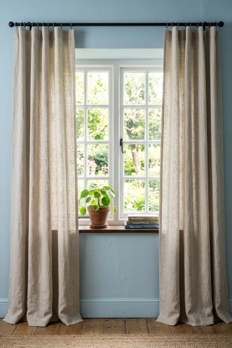 Textured Linen Curtains