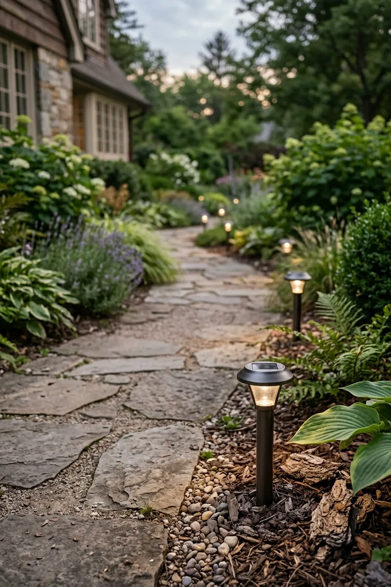 Solar-Powered Garden Spikes