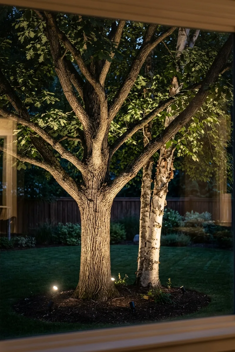 Uplighting Trees