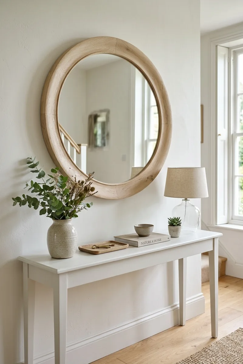 Round Wood Mirrors
