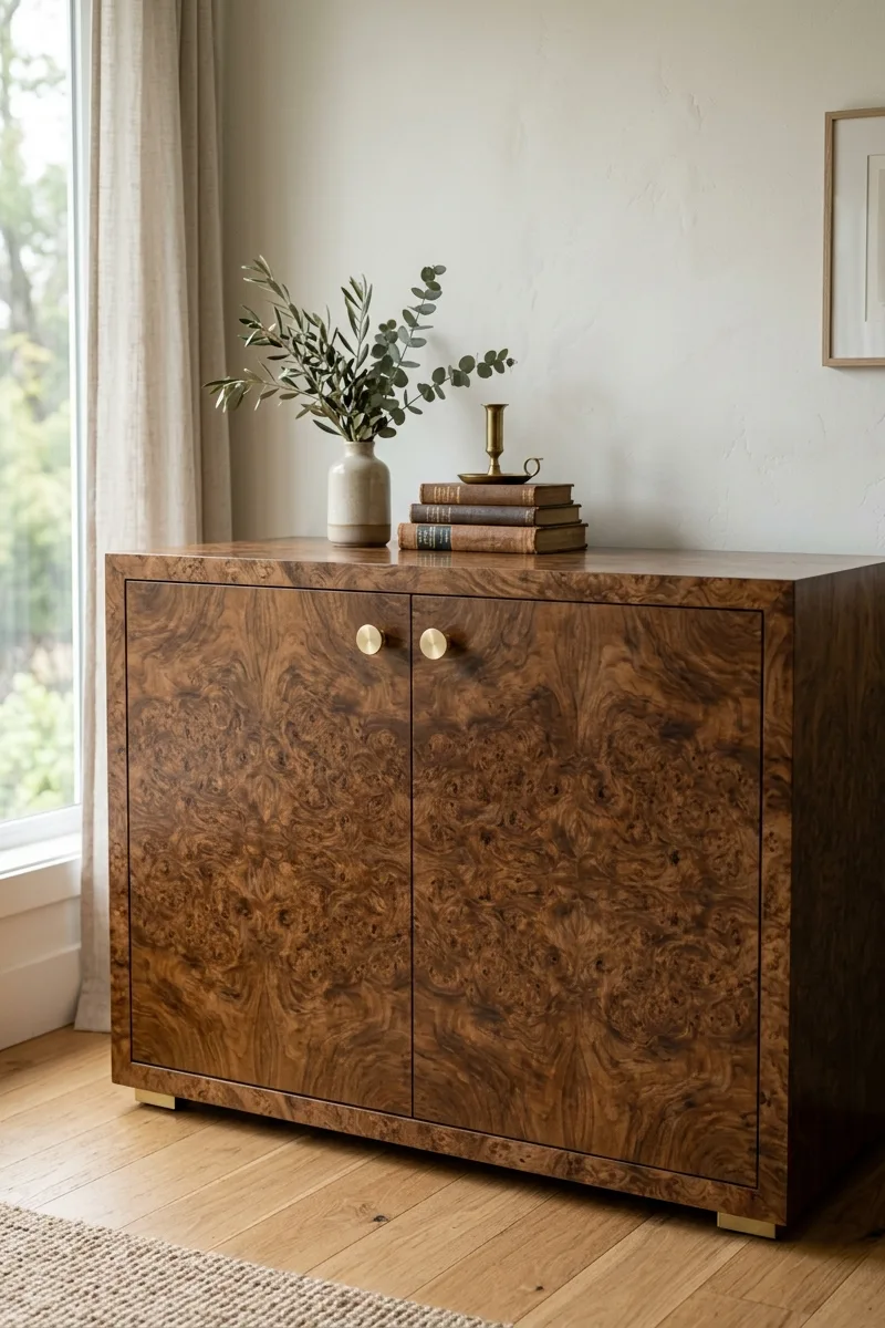 Burl Wood Cabinets