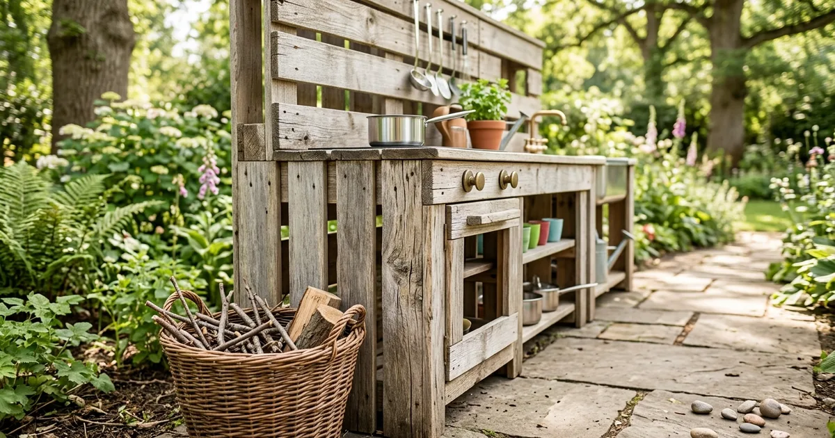 15 Brilliant Pallet Mud Kitchen Ideas for Outdoor Fun