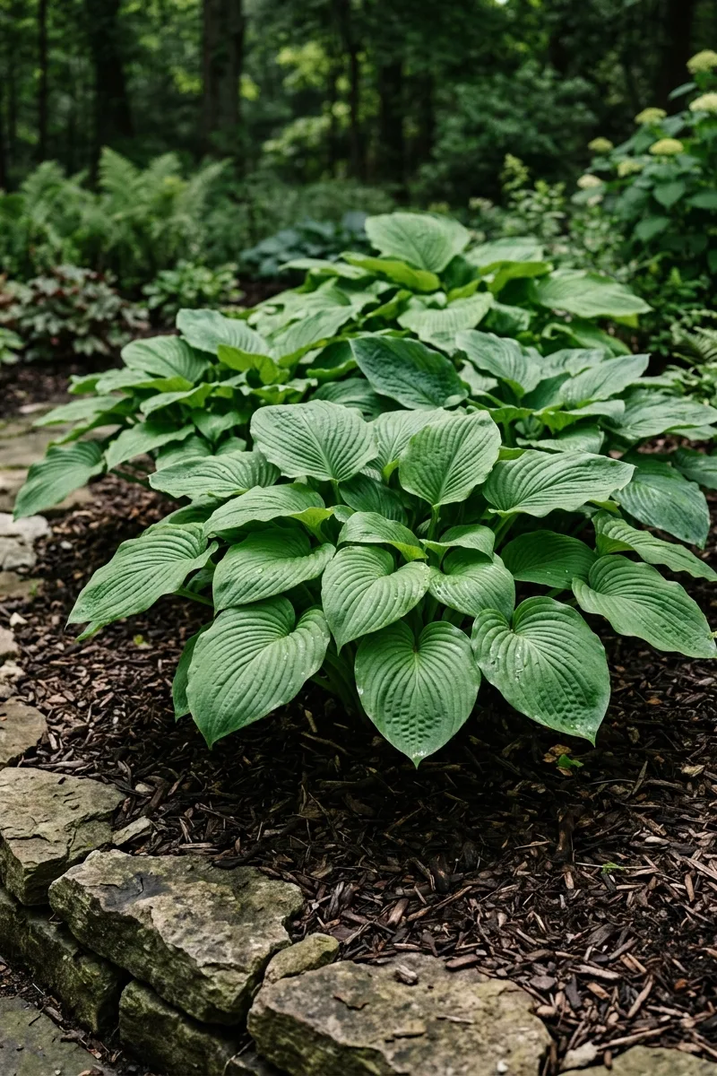 Large Leaf Hostas
