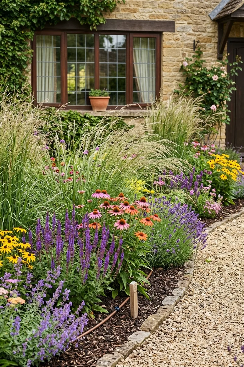 Tall Grass and Flower Mix