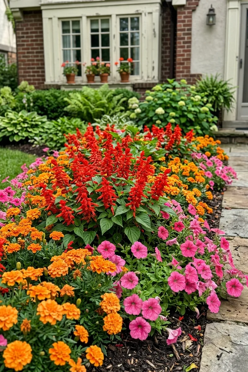Vibrant Annuals Display