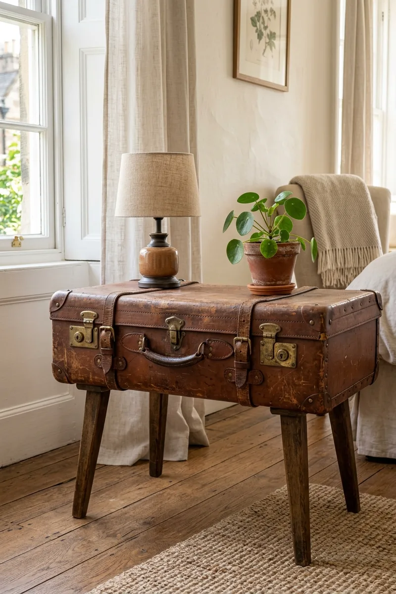 Suitcase Side Table