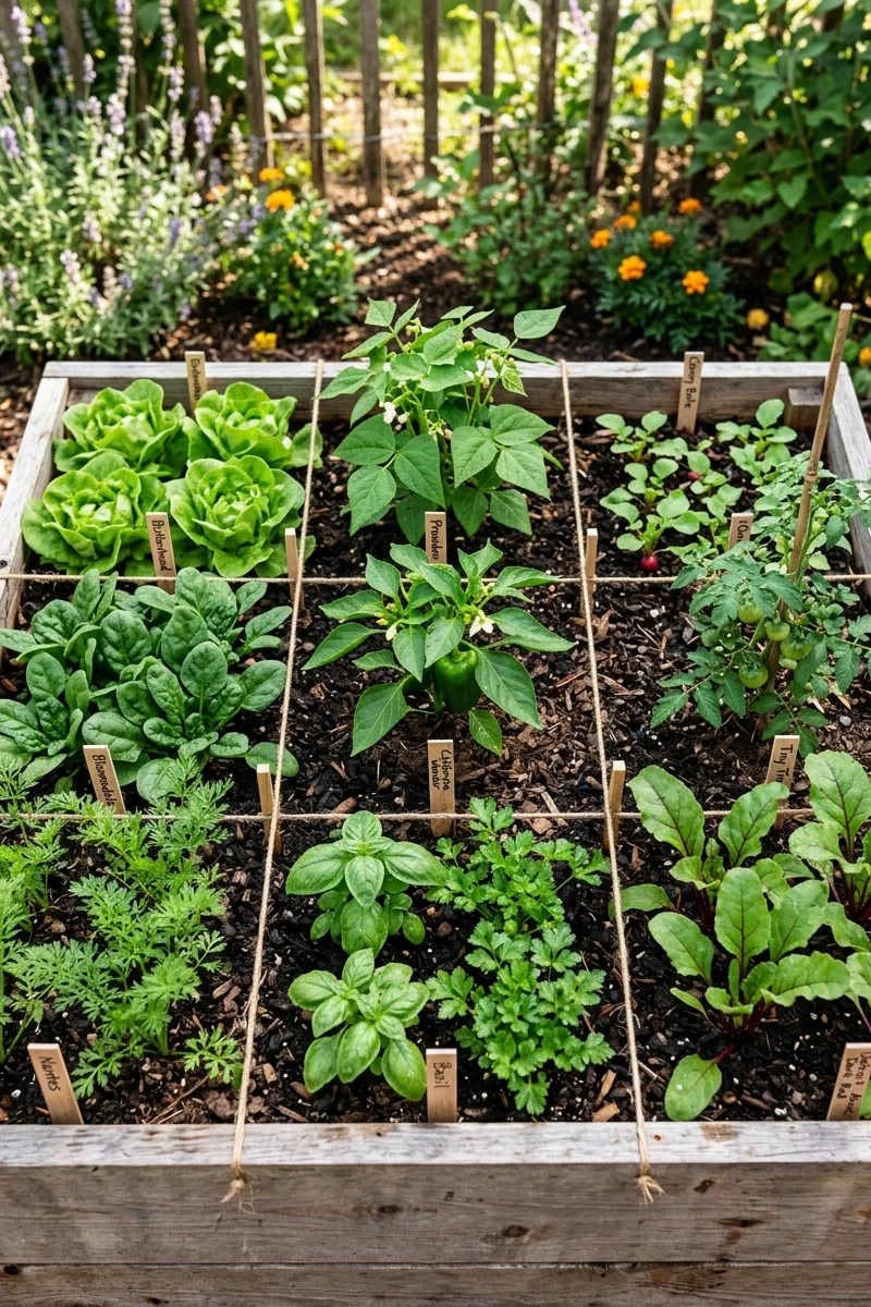 Square-Foot Garden Grid