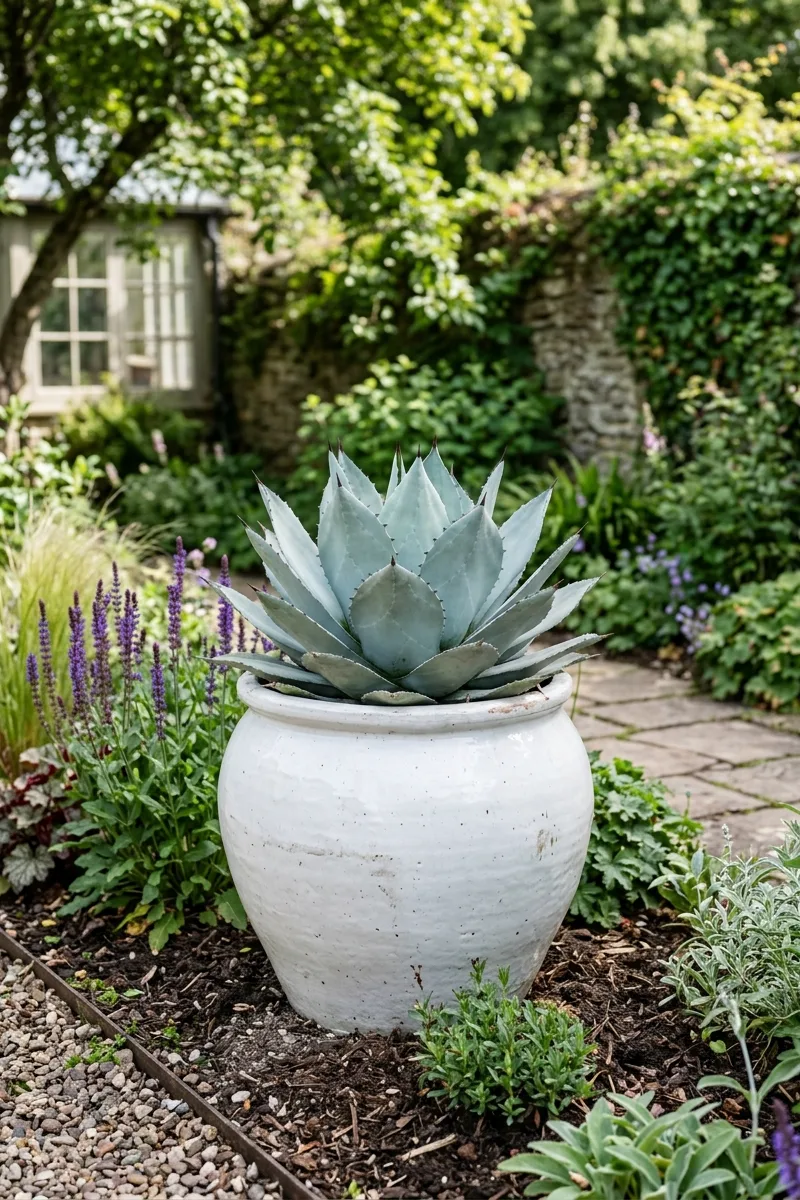 Using Large Pottery for Focal Points