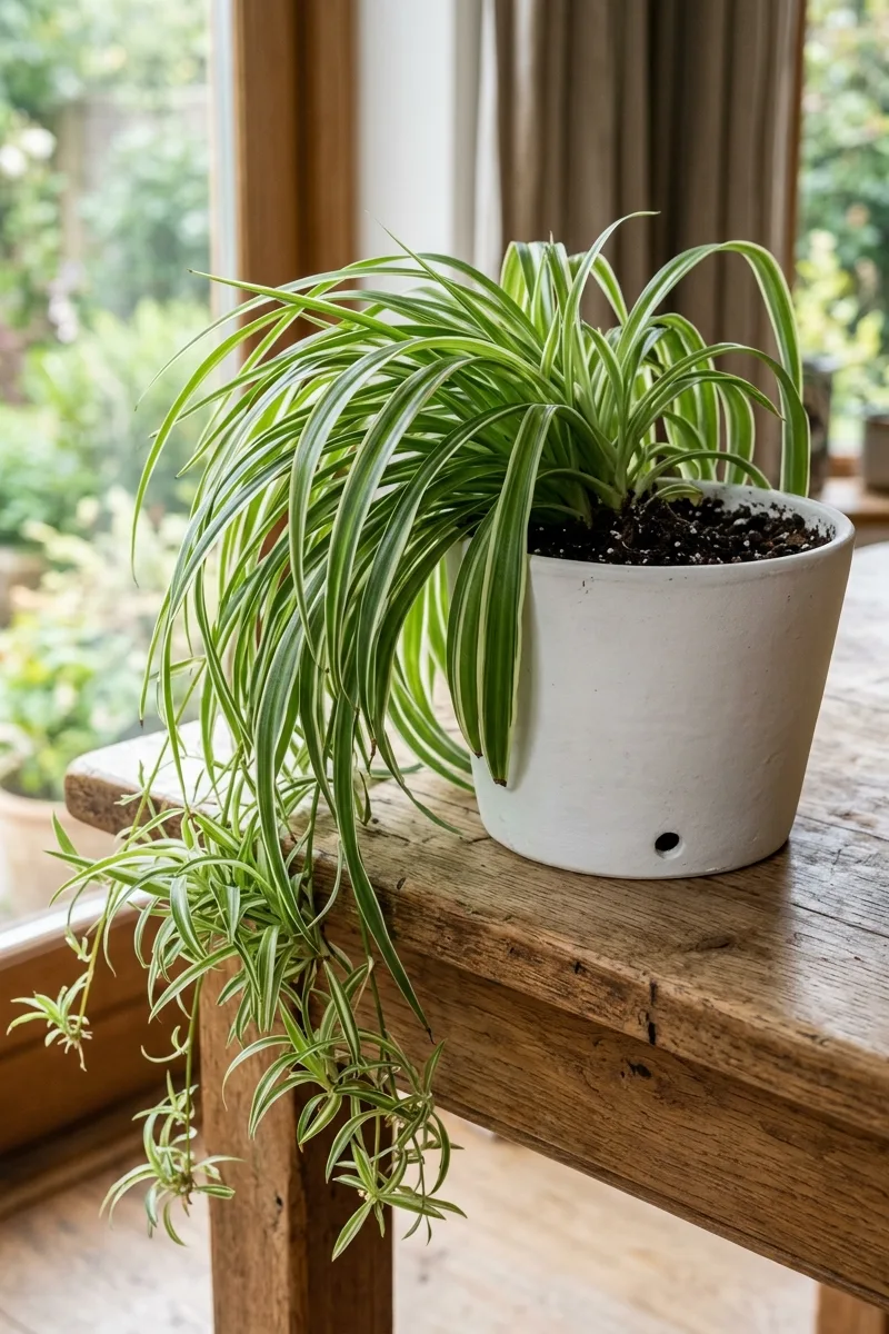 Variegated Spider Plant Accents